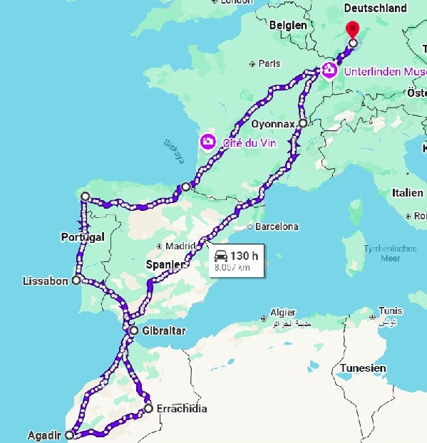 Foto 1 – X-2 - 22.03.2026 – Planung - 8.057 km